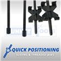 Dunnet Tools Lot de 2 compresseurs de ressorts hélicoïdaux 370 mm x 82 mm