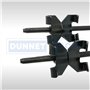 Dunnet Tools Lot de 2 compresseurs de ressorts hélicoïdaux 370 mm x 82 mm