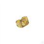 Boucles d'oreilles papillon plaque or Bouchons arriere Scroll 4 mm