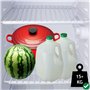 SPARES2GO de Réfrigérateur Extensible Réglable Universelle Congélateur Étagères (Lot de 2, Revêtement en Plastique Blanc)