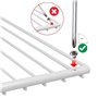 SPARES2GO de Réfrigérateur Extensible Réglable Universelle Congélateur Étagères (Lot de 2, Revêtement en Plastique Blanc)