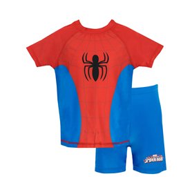 Spiderman l'homme Araignée - Maillot de Bain Deux pièces Garçon - 5-6 Ans
