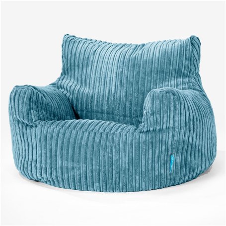 Lounge Pug Fauteuil Pouf pour Enfant 3-8 Ans en Velours Côtelé - Pouf Chambre Enfant