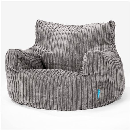 Lounge Pug Fauteuil Pouf pour Enfant 3-8 Ans en Velours Côtelé - Pouf Chambre Enfant