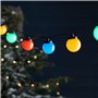 Lights4fun Guirlande Lumineuse Guinguette Extérieur de 7,25 m avec 30 Ampoules LED Multicolores IP44 Imperméable Guirlande Lumiè