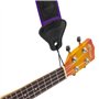 TIGER UAC4-PU Sangle de Ukulele pour Ukes Soprano, Concert, Tenor et Baritone avec porte plectre - Violet