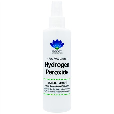 Peroxyde d'hydrogène de qualité alimentaire 3% - Flacon pulvérisateur de 200 ml