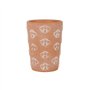something different DP_09431 Pot de Fleurs en Terre Cuite Motif Abeille Rouge Taille L 16 x 11 x 11