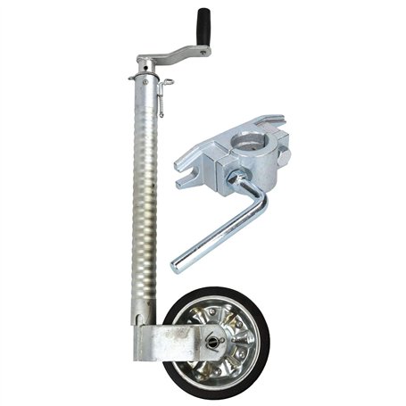 AB Tools 48mm Roue Jockey nervuré pour remorque avec Pince en Fonte 48mm Côtes__TR021