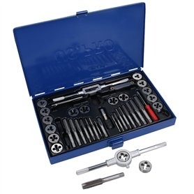 UNC UNF/imperial/af Jeu de tarauds et filières SAE 40pc kit de réparation de filetage à526 /