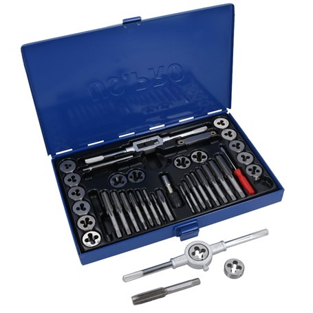 UNC UNF/imperial/af Jeu de tarauds et filières SAE 40pc kit de réparation de filetage à526 /