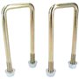M10 50mm x 130mm boulon en U/N-Bolt pour remorque 1 paire avec des écrous UBR07 HAUTE RÉSISTANCE