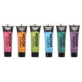Moon Creations Tubes de peinture pour le visage et le corps | Peinture pour le visage prête à l'emploi | Sans cruauté | pour enf