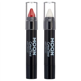Moon Creations Crayons pour le corps en bâton de peinture pour le visage | Peinture résistante à la sueur et à l’eau | Pour enfa