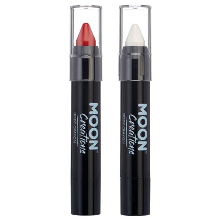 Moon Creations Crayons pour le corps en bâton de peinture pour le visage | Peinture résistante à la sueur et à l’eau | Pour enfa
