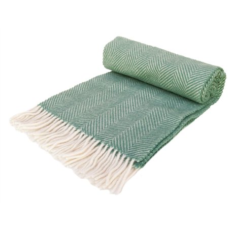 Tweedmill Tapis pour genoux en pure laine vierge Vert d'eau