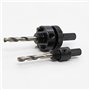 KATSU Ensemble d'Arbre de Scie Cloche 2PCs A2+A4, Convient Aux Grandes Marques Tailles 16-152mm (5/8"-6") Diamètre de La Scie Cl