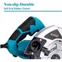 KATSU Scie circulaire 185mm 1600W avec Guide Laser et 2 Lames 24T + 40T, Coupe 65mm (90°), 45mm (45°) pour le Travail du Bois, l
