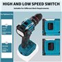 KATSU FIT-BAT 21V Perceuse Percussion Sans Fil Brushless, Mini Perceuse Visseuse Sans Fil avec Moteur sans Balais, Mandrin sans 