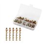 KATSU Écrou à Rivet Fileté en Acier Zingué à Tête Plate 120 Pièces M3 M4 M5 M6 Écrous à Sertir Inserts Filetés Nutsert Kit pour