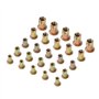 KATSU Écrou à Rivet Fileté en Acier Zingué à Tête Plate 120 Pièces M3 M4 M5 M6 Écrous à Sertir Inserts Filetés Nutsert Kit pour 
