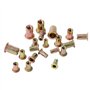 KATSU Écrou à Rivet Fileté en Acier Zingué à Tête Plate 120 Pièces M3 M4 M5 M6 Écrous à Sertir Inserts Filetés Nutsert Kit pour 