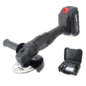 KATSU FIT-BAT 21V Meuleuse d'Angle Sans Fil 115mm 125mm avec Batterie et Chargeur