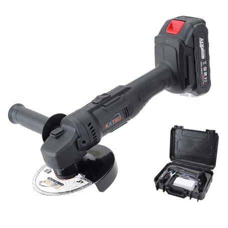 KATSU FIT-BAT 21V Meuleuse d'Angle Sans Fil 115mm 125mm avec Batterie et Chargeur