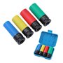 KATSU 1/2" Jeu de Douilles à Chocs pour Jantes Aluminium 17mm 19mm 21mm 22mm 4 Pièces
