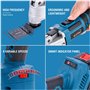 KATSU FIT-BAT 21V Outil Multifonction Oscillant sans Fil Brushless Moteur sans Balais avec 3,0 Ah Batterie et Chargeur, 6 Vitess