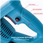 KATSU FIT-BAT 21V Vibrateur à Béton sans Fil Brushless Moteur sans Balais avec 4,0Ah Batterie et Chargeur, Tuyau de 1,2m et Arbr