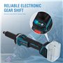 KATSU FIT-BAT 21V Brushless Meuleuse Droite sans Fil, avec Moteur sans Balais, Mandrin de 6mm et 4 Vitesses Variables, sans Batt
