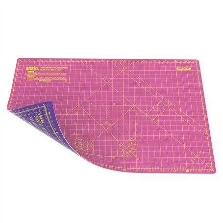 ANSIO Tapis de Coupe Auto-cicatrisant A3 Double Face 5 Couches - Quilting