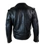 Infinity Leather Blouson Homme Cuir épais véritable Style Brando Biker Fermeture éclair Diagonale