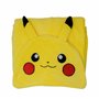 Character World Couverture Polaire à Capuche Officielle Pokémon | Couvre-lit Super Doux et Chaud, Motif sourires avec tête de Pi