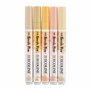 ROYAL TALENS Ecoline Brush Pen Set de 5 marqueurs pointe feutre - Teintes beige rose | Marqueurs à dégrader pour lettering, dess