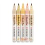 ROYAL TALENS Ecoline Brush Pen Set de 5 marqueurs pointe feutre - Teintes beige rose | Marqueurs à dégrader pour lettering, dess