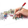 Staedtler 334 Triplus Lot de 6 stylos à pointe fine pointe superfine Bleu 0,3 mm