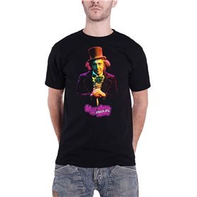 Willy Wonka et The Chocolate Factory T-shirt officiel Willy Wonka pour homme Noir L