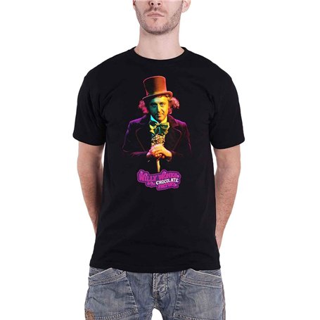 Willy Wonka et The Chocolate Factory T-shirt officiel Willy Wonka pour homme Noir L