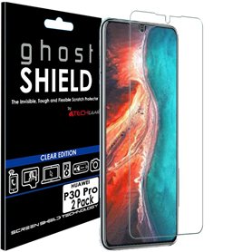 TECHGEAR [2 Pack] Protection Écran Huawei P30 Pro [ghostSHIELD] Film de Protection Souple en TPU avec Protection Totale de l’Écr