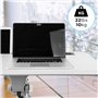 Duronic WPS57 Table de Travail Mobile Blanc | Support à roulettes pour PC ou projecteur | Support de Tablette et Porte gobelet |