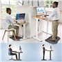 Duronic FT02 Tapis Anti-Fatigue Tapis de sol pour Bureau Assis-Debout Soutien ergonomique pour les Pieds les Hanches les Jambes 