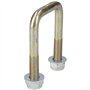 Lot de 8 boulons en U M10 40 mm x 70 mm pour remorques avec écrous haute résistance