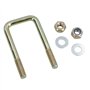 Lot de 4 boulons en U M10 40 mm x 88 mm pour remorques avec écrous haute résistance