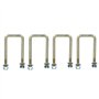 Lot de 4 boulons en U M10 50 mm x 100 mm pour remorques avec écrous haute résistance