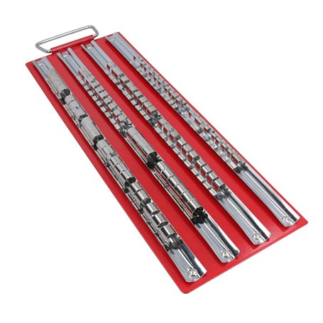 80pc support de prise plateau pour 1/4" 3/8" or 1/2"Dr le douilles