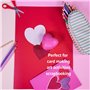 Papier cartonné A4 pour imprimante, rouge - 160 g/m² 40 feuilles - Carton de couleur - Pour la confection, l'impression, la phot