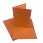 Papier cartonné A5 pour imprimante, orange - 160 g/m² 40 feuilles - Carton de couleur - Pour la confection, l'impression, la pho