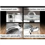Gourmet 12/10 Pièces Argent Stainless Steel Non Bâton Batterie de Cuisine Pots Casseroles Cuisine Induction Set - 12 Pièces